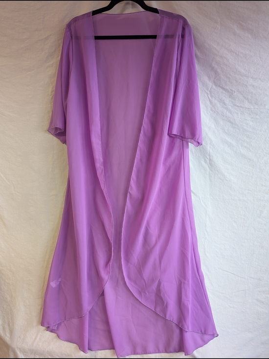 Accessories - Sheer Lilac Kimono Robe/Swimsuit Cover-up/Shawl/Wrap